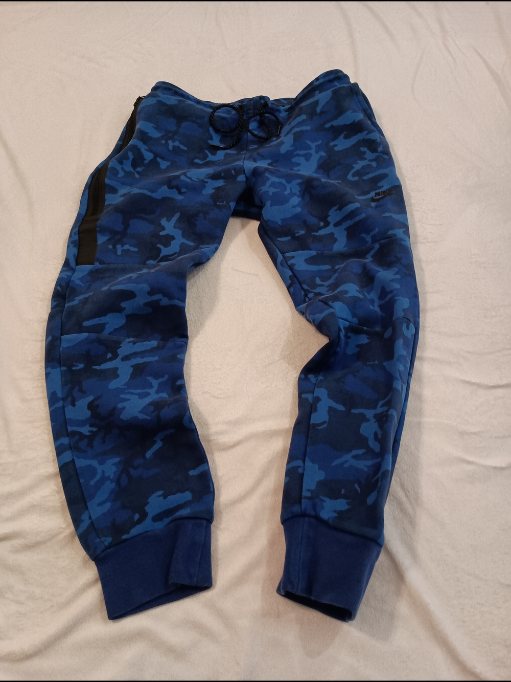Nike Tech Fleece Blue Camo Joggers Men's Size Medium Blue Camo